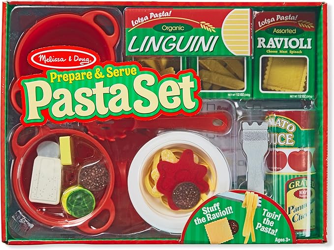 Melissa & Doug Prepare & Serve Pasta Play Food Set