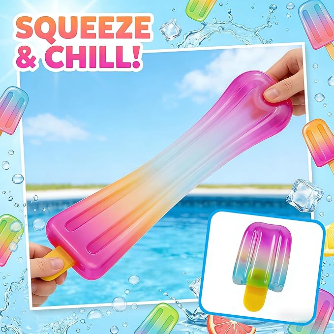 Ice Cream Squeeze Squishy,Summer Sensory Stress Relief,Squishies Slow Rising Fidget Toy Suitable for Everyone (Purple)