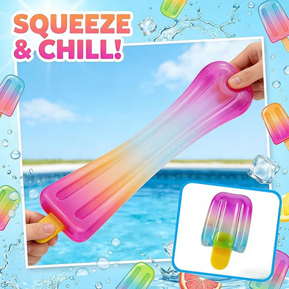 Ice Cream Squeeze Squishy,Summer Sensory Stress Relief,Squishies Slow Rising Fidget Toy Suitable for Everyone (Purple)
