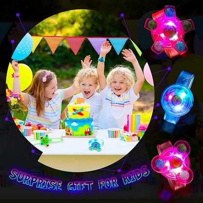 Chivao 36 Packs LED Light up Bracelets Party Favors for Boys Goodie Bag Stuffers Glow in The Dark Boys' Flashing Neon Light up Party Supplies Piñata Prizes Return Gifts for Birthday Boys and Girls