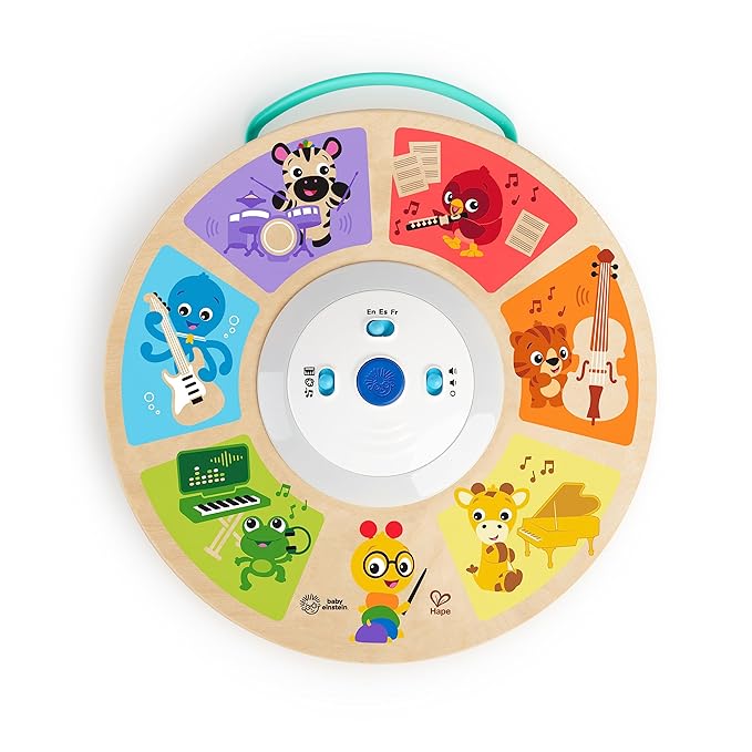 Baby Einstein Cal's Smart Sounds Symphony Magic Touch Wooden Electronic Activity Toy, Ages 6 Months +