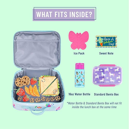 Wildkin Kids Insulated Lunch Box for Boys and Girls, Perfect Size for Packing Hot or Cold Snacks for School and Travel, Mom's Choice Award Winner, BPA-free, Olive Kids (Birdie)