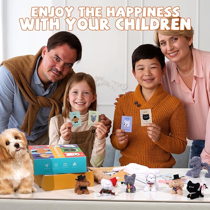 JMMICO 71-Piece Pipe Cleaner Craft Kit for Kids & Adults - DIY Animal Art Supplies with Video Tutorial, Creative Blind Box Anxiety Relief Toys & Classroom Activities, ASTM/CPC Certified (Ages 8+)