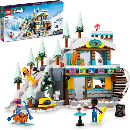 LEGO Friends Holiday Ski Slope and Café 41756 Building Toy Set, Creative Fun for Ages 9+ with 3 Mini-Dolls and Lots of Accessories, A Gift for Kids Who Love Snow Sports or Role Playing