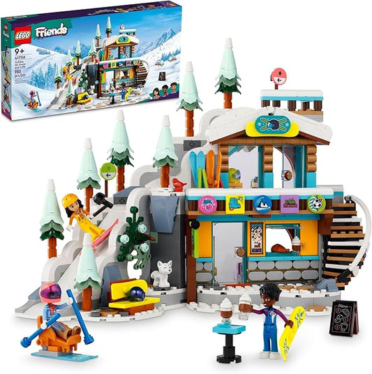 LEGO Friends Holiday Ski Slope and Café 41756 Building Toy Set, Creative Fun for Ages 9+ with 3 Mini-Dolls and Lots of Accessories, A Gift for Kids Who Love Snow Sports or Role Playing