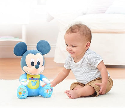 Disney Baby Musical Discovery Interactive Plush Mickey Mouse, Features Mickey Phrases, Kids Toys for Ages 06 Month by Just Play