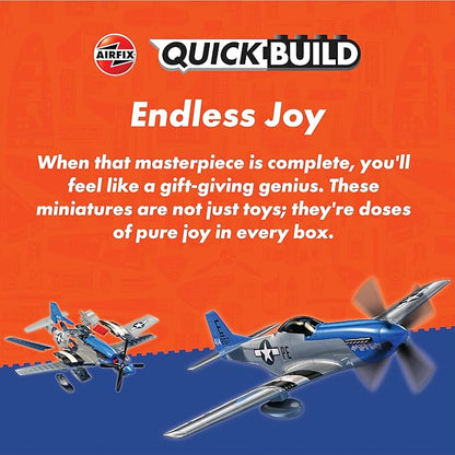 Airfix J6018 Quickbuild Model Airplane Kits for Adults & Kids - Red Arrows Hawk - Fighter Plane Plastic Model Kits, Block Building Sets, Snap Together Aircraft Models, Engineering Toys for Gifts