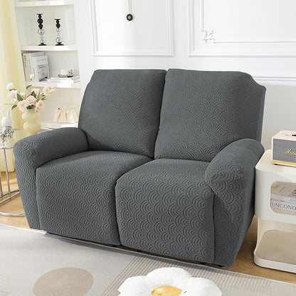 NORTHERN BROTHERS Loveseat Recliner Cover, Reclining Loveseat Covers, Love Seat Recliner Cover, Recliner Sofa Covers 2 Seater, Dark Gray