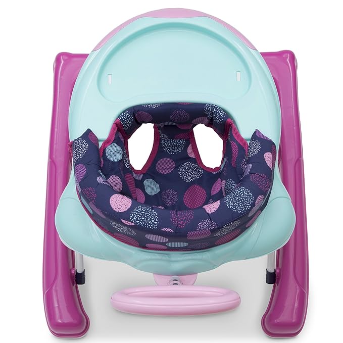Delta Children First Exploration 2-in-1 Activity Walker - with Music, Removable Play Tray, Push Walker Mode, Machine-Washable, Orbit