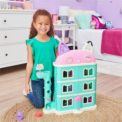 Gabby’s Dollhouse, Purrfect Dollhouse with 15 Pieces including Toy Figures, Furniture, Accessories and Sounds, Kids Toys for Ages 3 and up