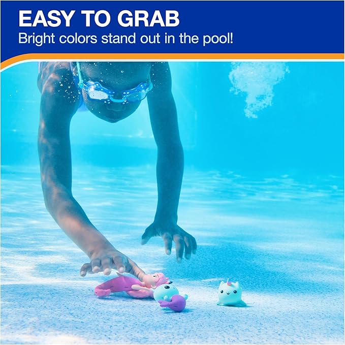 SwimWays Gabby's Dollhouse Dive Characters 3-Pack, Swimming Pool Accessories & Kids Pool Toys, Pool Party Supplies & Water Toys for Kids Aged 5 & Up