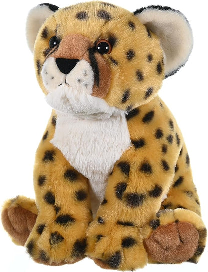Wild Republic Cheetah Cub Plush, Stuffed Animal, Plush Toy, Gifts for Kids, Cuddlekins 12"