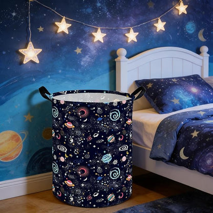 Moon Laundry hamper,Kids Laundry Basket,Baby Nursery Hamper,Waterproof foldable laundry basket for boys and girls,toy storage box,Kid Room Decor(Moon)