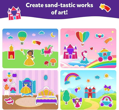 Skillmatics Art & Craft Activity - Sand-Tastic Art Unicorns & Princesses, Sand Art for Kids, Craft Kits & Supplies, DIY Creative Activity, Valentine's Day Gifts for Ages 4, 5, 6, 7, 8, 9, 10