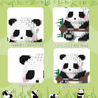 Mini Building Blocks- Hanging Panda, Party Favors- Micro Blocks Panda Toy for Kids 6 7 8 9 10+, Mini Blocks Building Sets for Adults, Easter/Birthday for Boys and Girls(463PCS)