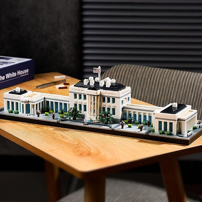 Architecture White House Modle Kit Micro Building Blocks Sets for Adults World Famous Landmark Collection Set U.S. Capital 3520 PCS for Teens 14+