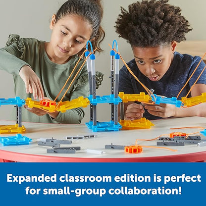 Learning Resources STEM Explorers Bridge Builders Classroom Set, 305 Pieces, Ages 5+, Building Toys, STEM Projects, Science for Kids