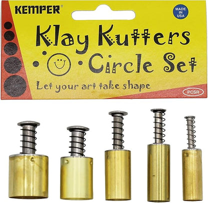 Kemper Klay Kutters Circle Set Clay Bread Dough Modeling Paste Paint & More!