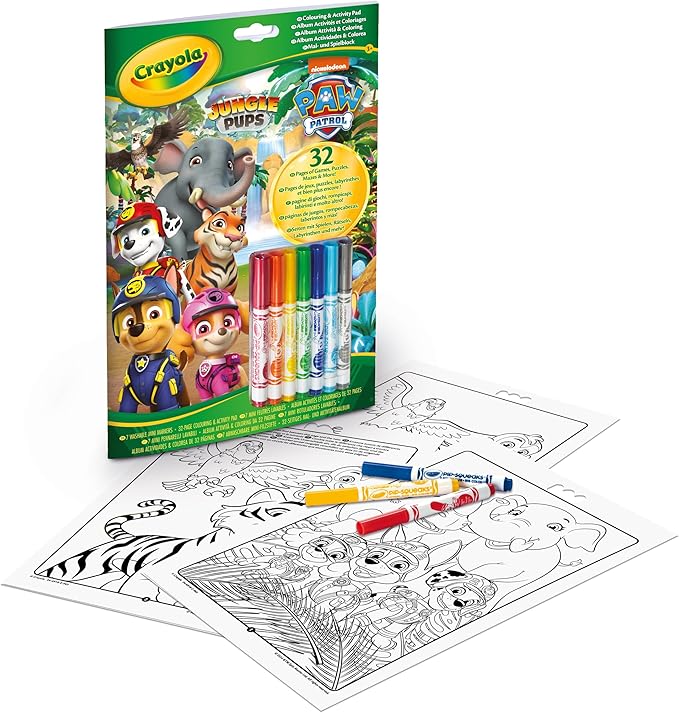 Crayola Paw Patrol Coloring & Activity Pad, 32 Pages & 7 Markers