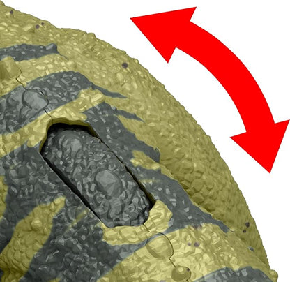 Mattel Jurassic World Wild Roar Dinosaur Action Figure, Ceratosaurus with Continuing Snapping Chomp Attack & Roar Sound, Posable Toy with Digital Play