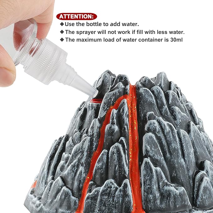 DINOBROS Volcano Toy for Kids 3-5, Mist-spouting Volcano Model with Dinosaur Sounds, Simulated Volcano Gifts for Boys and Girls