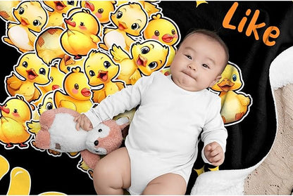 I Just Really Like Ducks Pentagram Adult duck Blanket Kids Funny Blanket Suitable for Bedroom bed sofa Crib Couch Chair outdoor All Season Items That Yellow Duck Lovers Will Love 50"x40"for Kid
