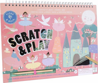 Floss & Rock Enchanted Scratch and Play for Ages 3 and Up, 10.43-inch Length, Creative Play