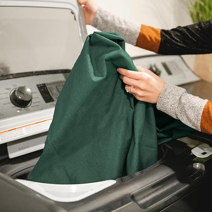 Big Joe Fuf Medium Foam Filled Bean Bag Chair with Removable Cover, Collegiate Green Lenox, Durable Woven Polyester, 3 feet Big