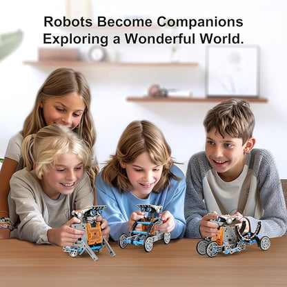 Sillbird STEM 12-in-1 Education Solar Robot Toys for Boys Ages 8-13, DIY Building Science Experiment Kit Birthday Gifts for Kids 8 9 10 11 12 13 Years Old, Solar Powered by The Sun
