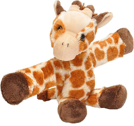 Wild Republic Huggers Giraffe Plush Toy, Slap Bracelet, Stuffed Animal, Kids Toys, 8 inches
