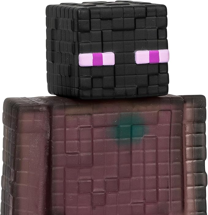 Heroes of Goo Jit Zu Minecraft Stretchy Characters, Collect Enderman with Ender Pearl, Unique Goo Fillings with Hidden Pieces Inside, Stretch Them Up to 3 Times Their Size