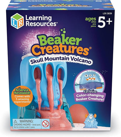Learning Resources Beaker Creatures Skull Mountain Volcano, Preschool Science, STEM Toys, Fun Science Experiments for Kids, Ages 5+