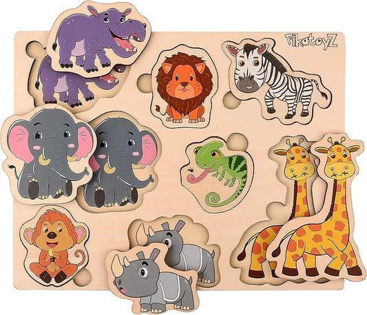 Wooden Puzzles for Toddlers 1-3 (Jungle)
