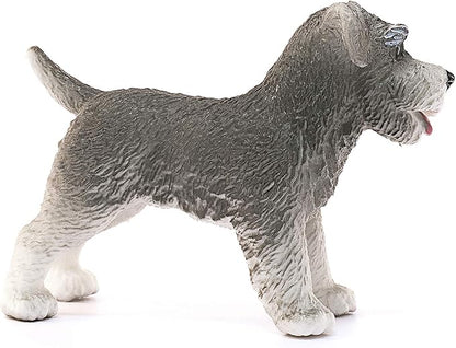 Schleich Farm World, Realistic Cute Dog Toys for Kids Ages 3 and Above, Miniature Schnauzer Toy Figurine