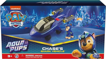 Paw Patrol Aqua Pups, Chase Transforming Shark Vehicle with Collectible Action Figure, Kids Toys for Ages 3 and up