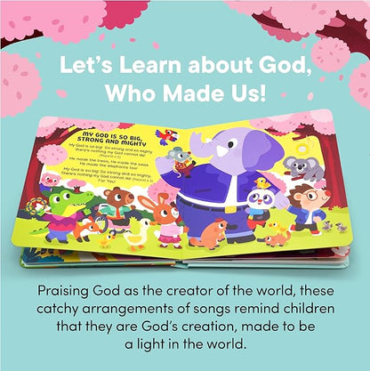 God Made Me Christian Sound Books for Kids - 6 Bible Songs for Toddlers – Christian Easter Gifts for Kids, Baby Books & Toys for Kids - Easter Basket Essentials, Baptism, Christening Baby Gifts