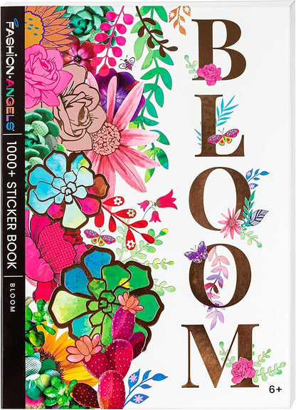 Fashion Angels 1,000+ Bloom Sticker Book, Includes Fun & Colorful Craft Flower Stickers, Ideal for Accessorizing Kids & Adults Notebooks, Scrapbooks & More