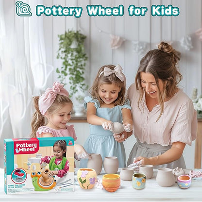 Pottery Wheel for Kids, Birthday Christmas Gifts Toys for Boy Girls Age 6 7 8 9 10 11 12