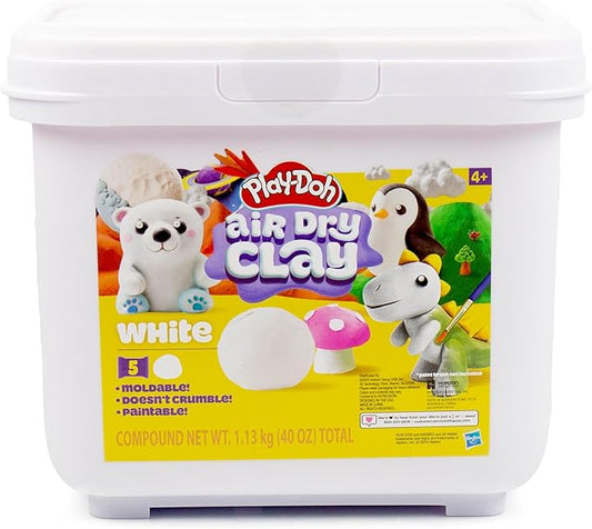 Play-Doh Brand Air-Dry Clay Bucket, Air Dry Clay for Kids, Modeling Clay for Kids, Arts & Crafts Gift, Craft Supplies for Kids, Molding Clay, Sculpting Clay, Molding Clay for Kids, Kids Crafts