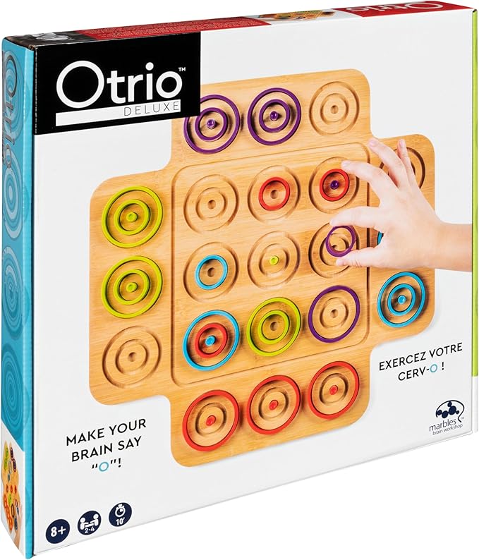 Spin Master Games, Otrio Wood Strategy Game, Fun Family Board Game, STEM Game, Interactive Puzzle Game, Family Game Night Game for Ages 8+