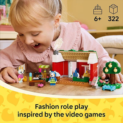 LEGO Animal Crossing Able Sisters Clothing Shop Building Toy - Animal Crossing Toy Figures and Playset for Kids, Girls and Boys, Ages 6+ - Pretend Play Gift Idea for Birthdays - 77055