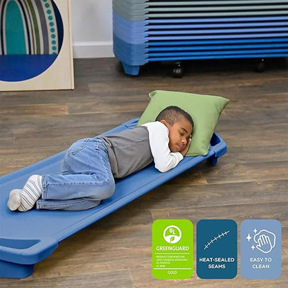 Children’s Factory AFB5730OB Space Line Single Cot, Standard, 55" Height, 22" Length, 5" Width, Blue