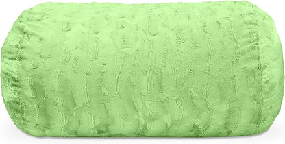 Jaxx Sofa Saxx Bean Bag Couch - 4 Foot - Faux Fur, Lime Green