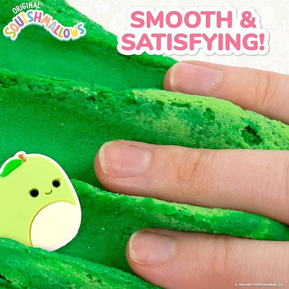 Original Squishmallows Ashely The Apple Premium Cloud Slime, Green Apple-Scented, 8 oz., Storage Container with Figurine Topper, Rubber Charm, Goodie Bags Stuffers, Kids Party Favors, Sensory Toys
