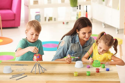 Dan&Darci Wind Chime Making & Painting Kit - Arts and Crafts Gift for Girls & Boys Ages 6, 7, 8, 9, 10-12 - Birthday & Easter Gifts for Kids - Kid Art & Craft Kits - DIY Stuff for Girl Age 6-12