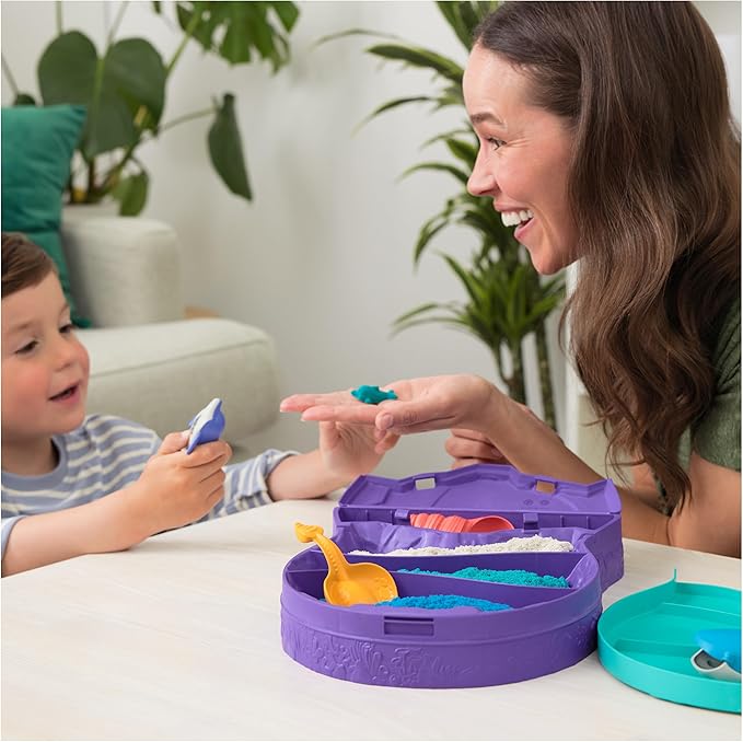 Kinetic Sand, Project Planet Deep Sea with 24oz Play Sand & Sea Creature Tools, Sustainably Minded Eco Friendly Materials, Sensory Toys for Kids