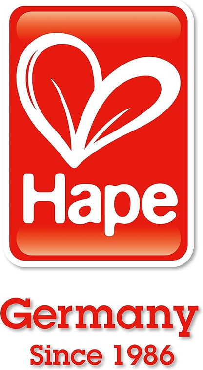 Hape Wooden Black Coffee Maker Kitchen Set with Accessories| Pretend Play Toy Set for Kids Ages 3 Years and Up