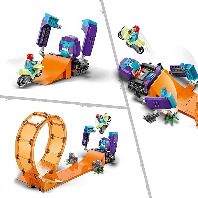 Lego City Stuntz Smashing Chimpanzee Stunt Loop 60338 Building Toy Set for Boys, Girls, and Kids Ages 7+ (226 Pieces)