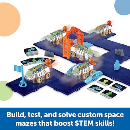 Learning Resources Space Rover Deluxe Coding Activity Set, 46 Pieces, Ages 4+, Coding for Kids, Coding Toys, Kids STEM,Toys STEM, Toys for Classroom,Space Toys, Astronaut Toys