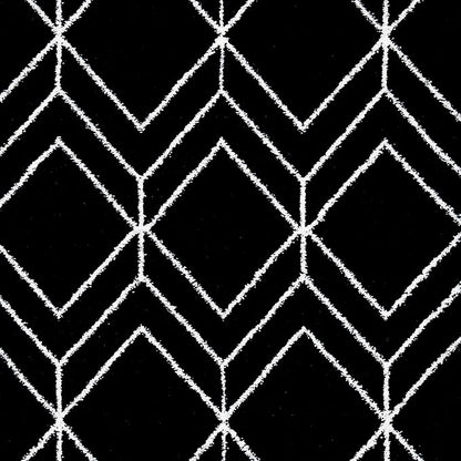 SAFAVIEH Adirondack Collection Accent Rug - 4' x 6', Black & Ivory, Modern Geometric Design, Non-Shedding & Easy Care, Ideal for High Traffic Areas in Entryway, Living Room, Bedroom (ADR241Z)